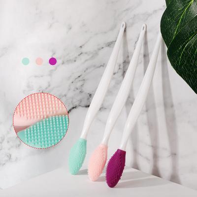 Fashion Nose Brush Universal Silicone Blackhead Removing Double Side Soft Silicone Lip Scrub Tool