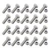 20 Sets Auger Snow Blower Shear Pins Bolts & Nuts For Honda Snowblowers Set Replacement Parts Accessories