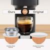 Für Nespresso Vertuoline Pop Vertuo Next Kaffeemaschine Wiederverwendbarer Kaffeekapsel-Filter mit Original-Kapseln Edelstahl