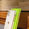 6D electroplated love square is suitable for iPhone17 Apple 15/16ProMax/XR all-inclusive silicone mobile phone case.
