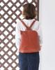 BAG since Imai Bag GENOVA Cowhide Mini Backpack Genuine Leather Made in Japan Zipper Rucksack Stylish [IMAI 1977] L-shaped (2670 Orange)
