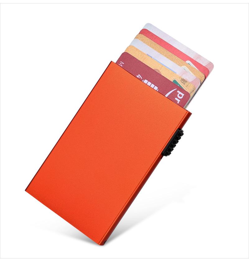 

Ультратонкий алюминиевый держатель для карт с защитой от кражи и автоматическим механизмом выдвижения