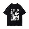 Winter and Autumn Chainsaw T-shirt Bomb Devil Reze Merchandise Short Sleeve Anime Japanese Style Black T-shirt Clothing