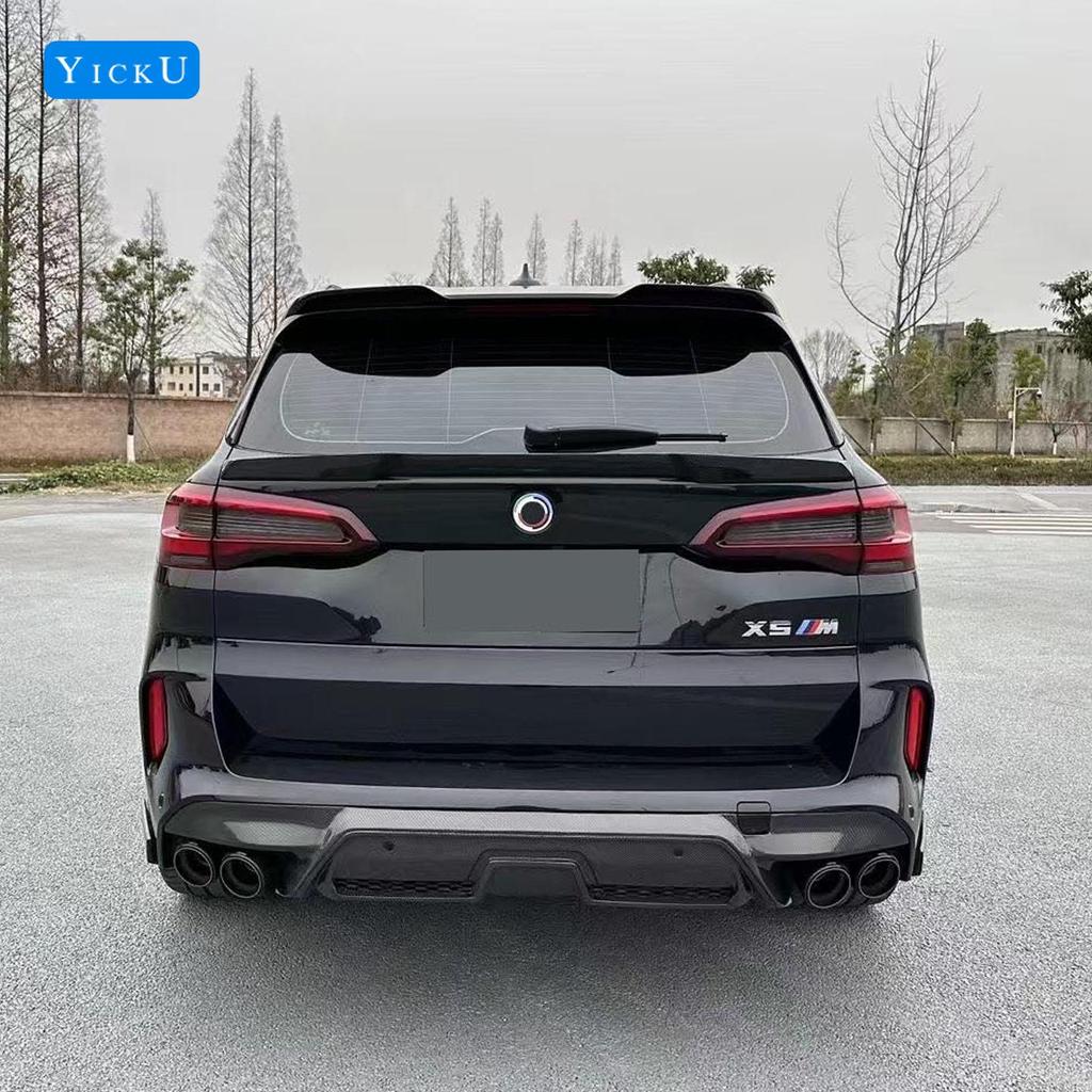 BMW X5M F95 20-22 Carbon Fiber R-Style Body Kit: Front Lip, Rear Lip, Side Skirts, Rear Spoiler, Hood