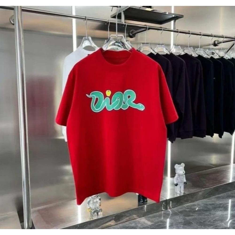 2026 Spring_Summer New Style Trendy Snake Animal Letter Printed Casual Loose Cotton Short Sleeves for women T-shirt