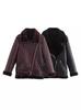 Women's 2024 Autumn/Winter European & American Style Fur-lined Leather Jacket