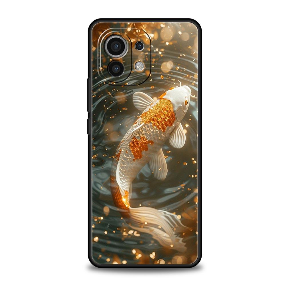 Goldfish Swimming Phone Case Cover for Xiaomi Mi 17 Pro Max 15 14 13 12 11 Ultra 15T 14T 13T 12T 11T Pro Lite Soft TPU Shell Bag