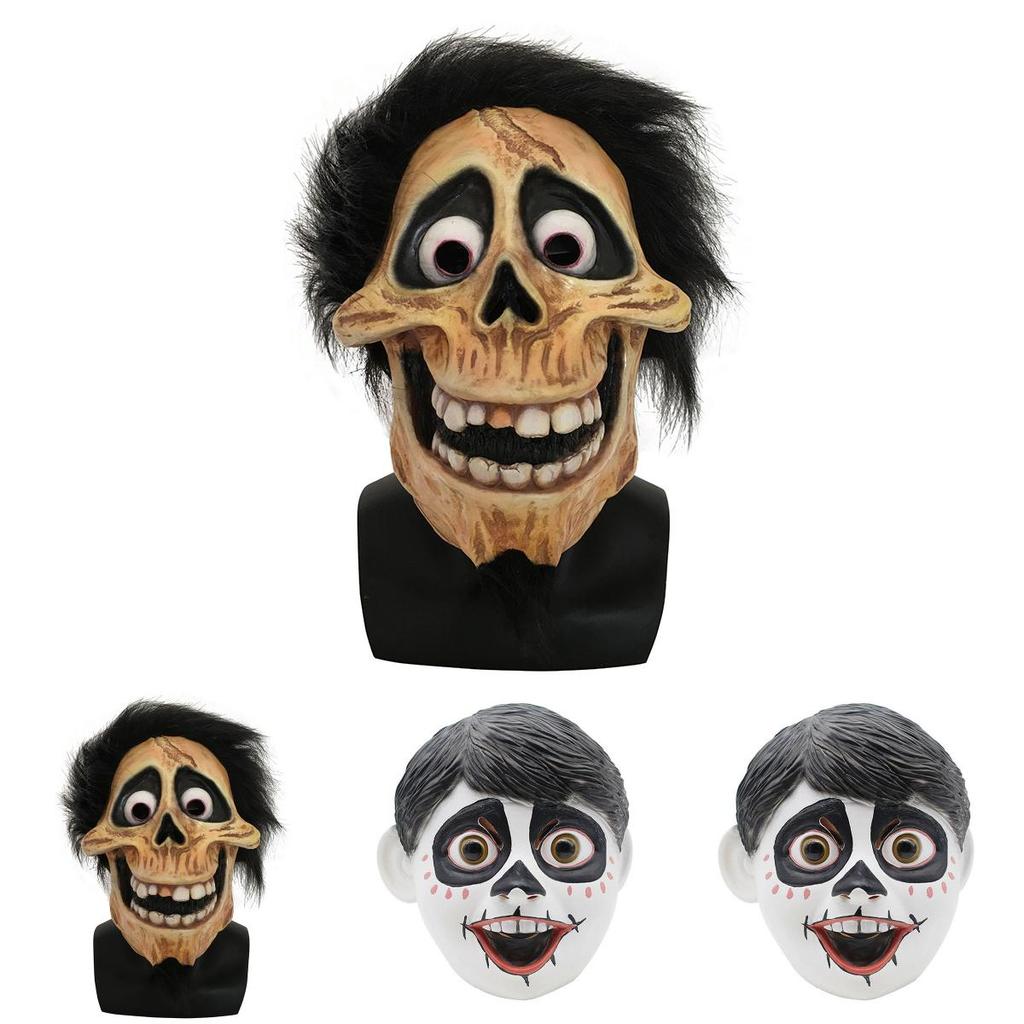 Movie Coco Miguel Hector Rivera Cosplay Mask With Soft And Comfortable Latex Material
