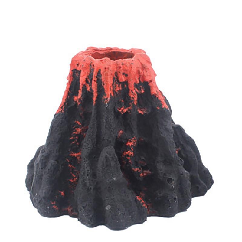 Artificial Volcano Ornaments Oxygen Pump Air Bubbler Stone Kit Simulation Aquarium Fish Tank