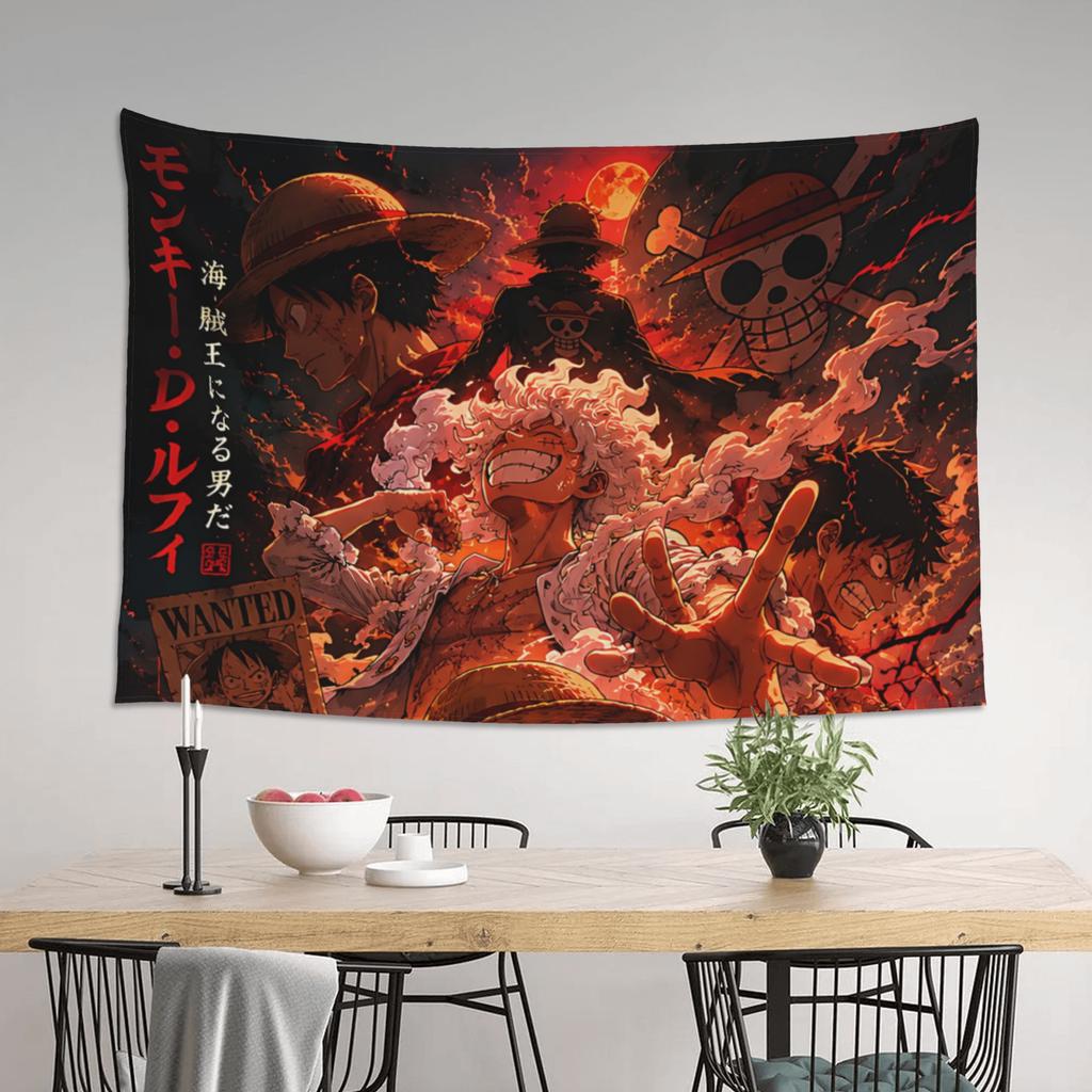 Cutecore Anime One Pieces Tapestry Bedroom Decoration Wall Hanging Blanket Tapestry Cool Stuff For Room