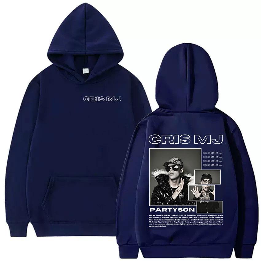 

Rapper CRIS MJ Album Hip Hop Rock Gothic Men Women Hoodie Street Fashion Trend Casual Longsleeve Fleece Warm Sweatshirt Clothing 3XL