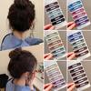6Pcs Girl Hairpin Matte Color Rectangular Hair Clips Stable Non-Slip BB Clip Face Slimming Versatile Hair