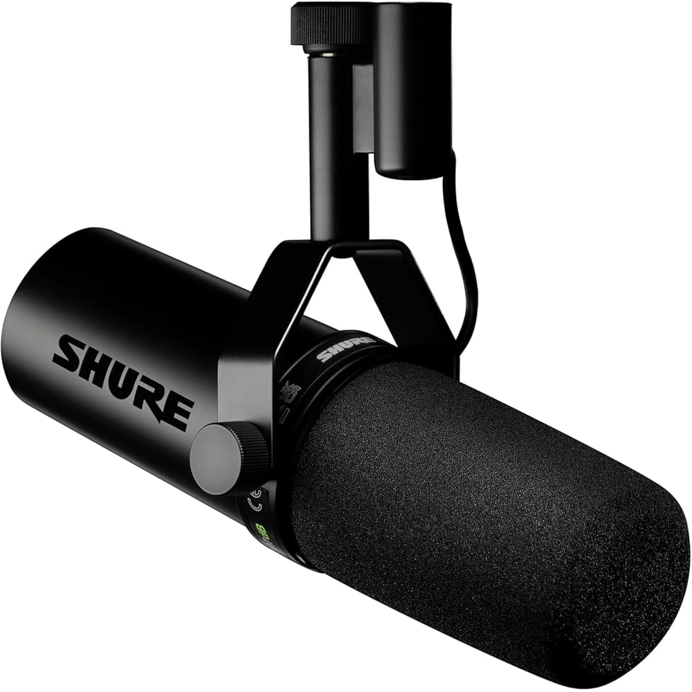 SM7dB with SHURE Preamp: Dynamic Microphone, Cardioid, Unidirectional, XLR, Wired Streaming, YouT...