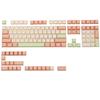Happy Balls Keycaps PBT Cherry Profile Double Shot MX Keycaps English Layout Compatible ANSI Layout MX Switch Mechanical Keyboard Pink Key