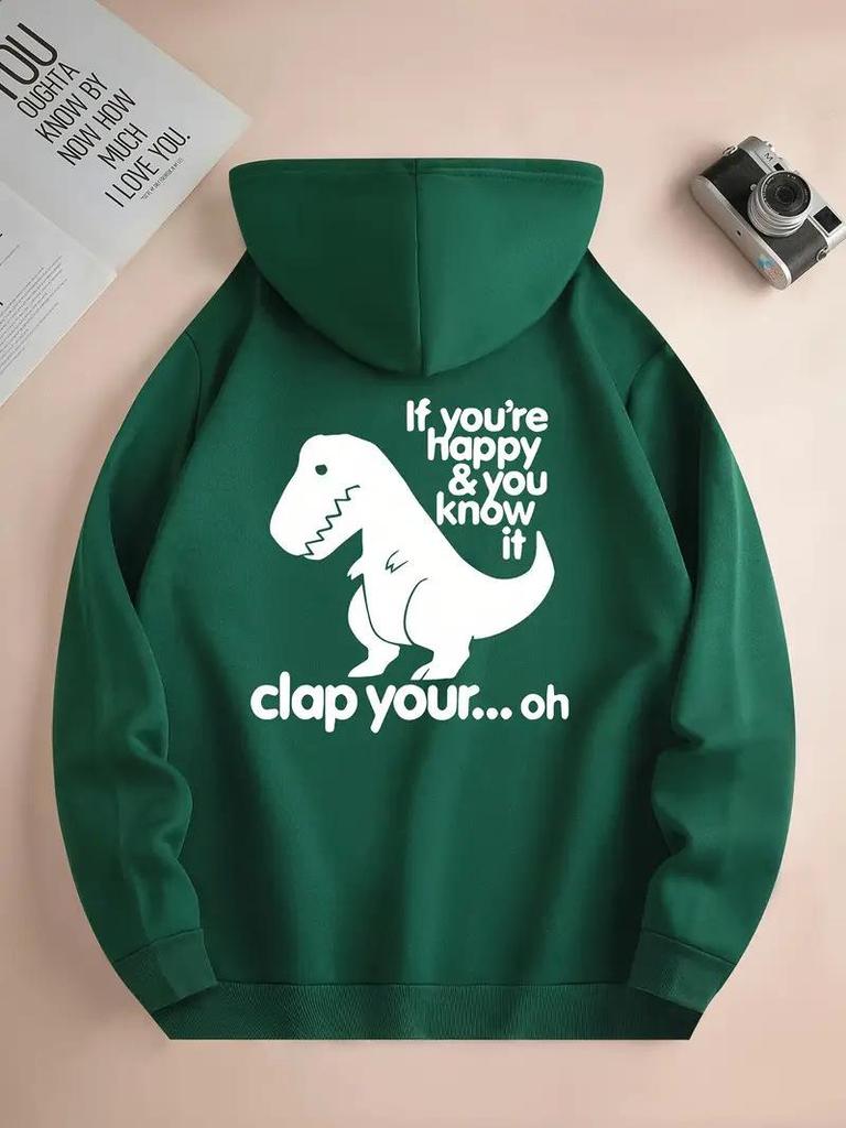 Autumn/Winter Anime Dinosaur Hoodie Pullover Jacket