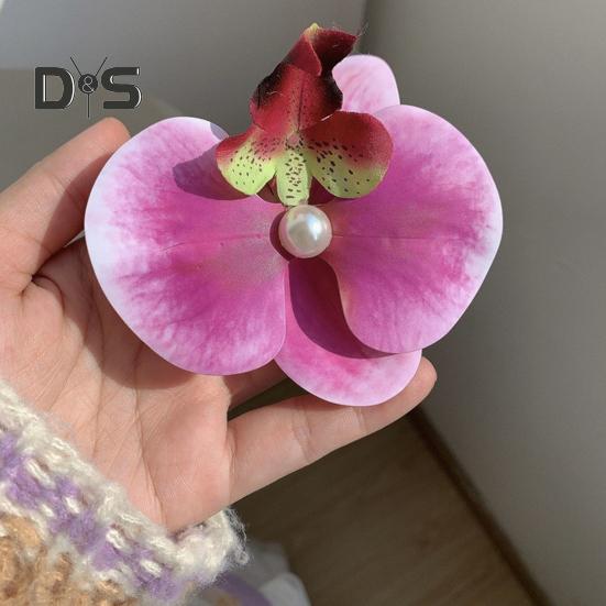 Women Hair Clip 3D Flower Decor Strong Grip Bang Hair Pin Photo Shoot Flower Styling Hairpin Hair Accessories