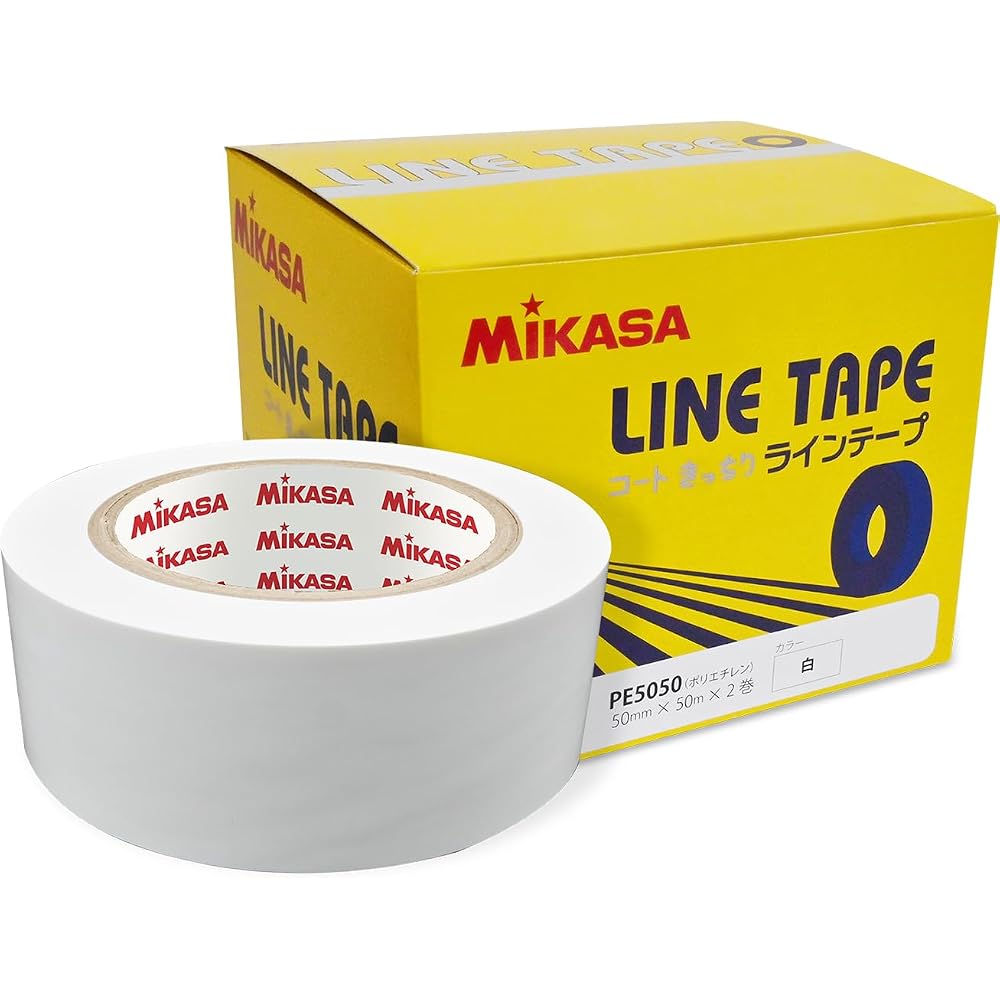 Mikasa AC-LTPE5050 Белая Нерастягивающаяся Полиэтиленовая Лента-Лента 50 мм x 50 м 2 Рулона