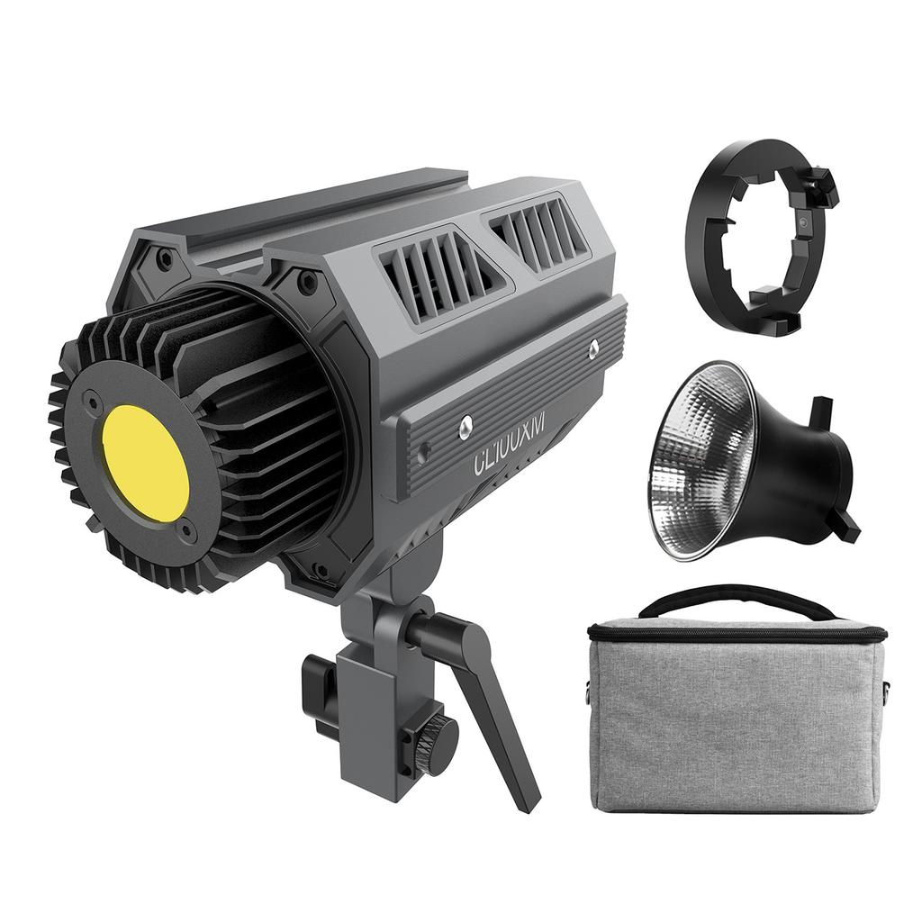 COLBOR CL100XM Studio COB Photography Light 110W LED Video Light 5600K CRI97+ Dimmable 7 Lighting Effects APP Control with Mount Reflector Carr