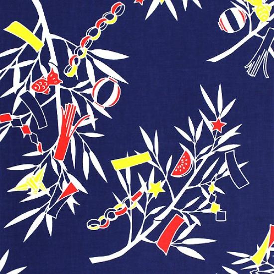 Dyeing Anbo Tenugui Navy Authentic Dyed Cotton Tokuoka Made in Japan 35cm x 100cm "Tanabata Blue" 100%