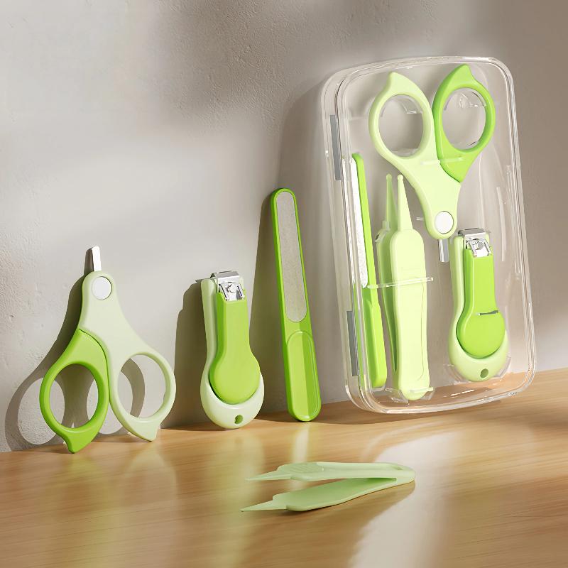 Baby Nail Clipper Set, Nail Scissors Specially For Newborn Babies, Children's Nail File And Scissors With Anti-Pinch Nail Clippers