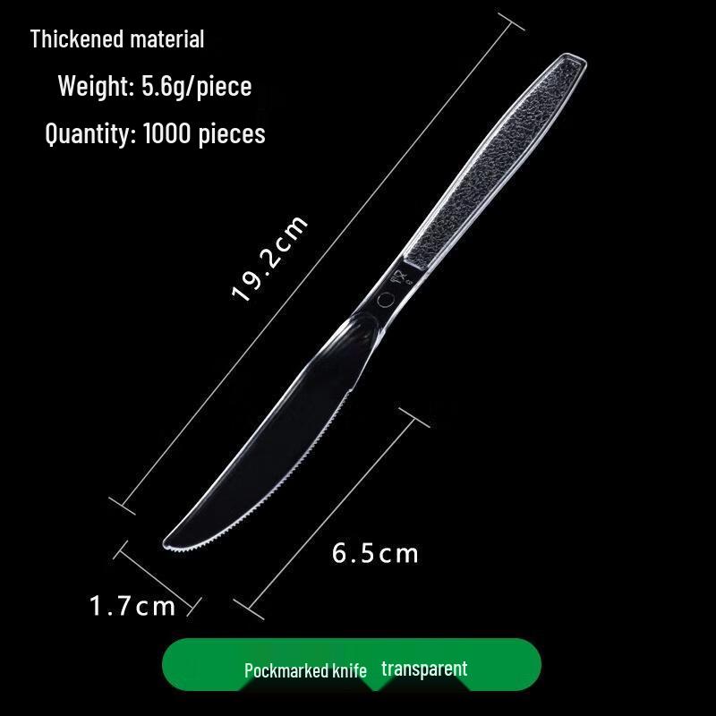 

JINGRX Disposable Frosted Plastic Cutlery Set