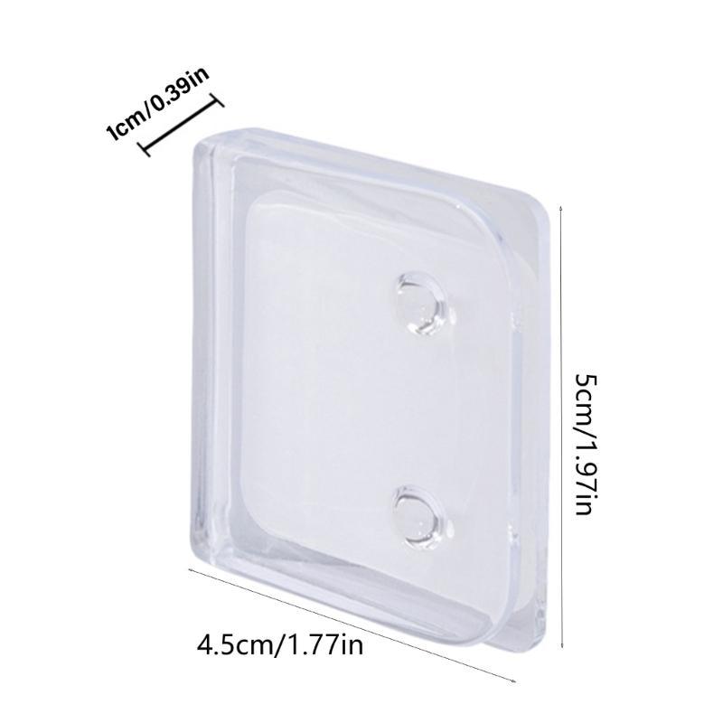 2/4/8Pcs Clear Shower Curtain Holder Splash Clips Wall Clamps for Shower Liners