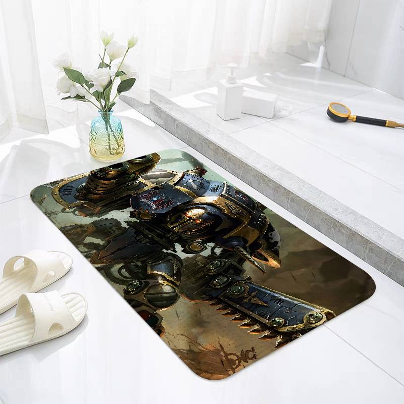 B-Warhammes-D-40k Floor Mats Home Laundry Rug Carpet For Living Room Decor Lounge Area Anti-slip Foot Mat Entrance Doormat