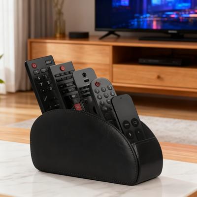 5 přihrádek Organizér z PU kůže Držák na dálkové ovládání Telefon a TV Stolní úložný box Kosmetické štětce