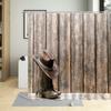 Western Decor Shower Curtain American Country Music Guitar Cowboy Boots Usa Folk Culture Pattern Waterproof Fabric Curtains