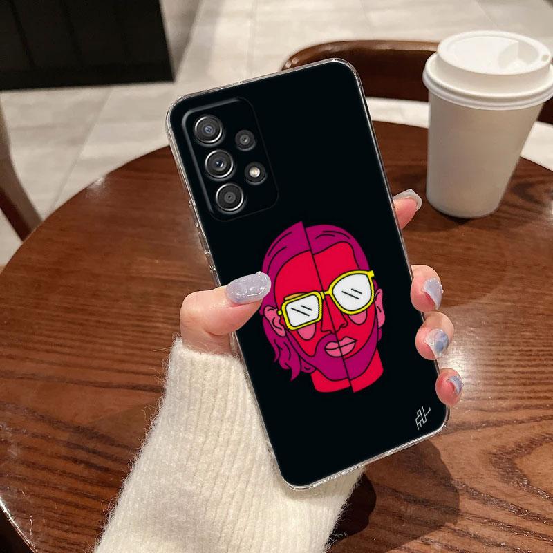 Singer PNL QLF Rapper Clear Phone Case For Samsung Galaxy A56 A57 A37 A55 A54 A36 A35 A26 A25 A16 A17 A07 A52 A34 A73 A21s Cover