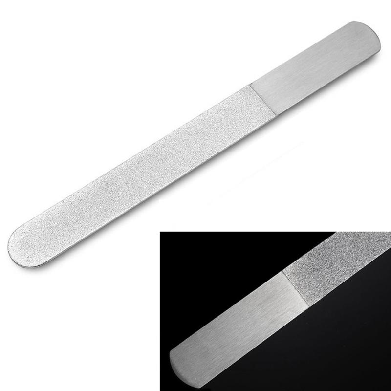 Stainless Steel Smooth Buffer Epoxy Resin Polisher Resin Polishing Strip Tools Metal Nail Art Double Sided File Manicure