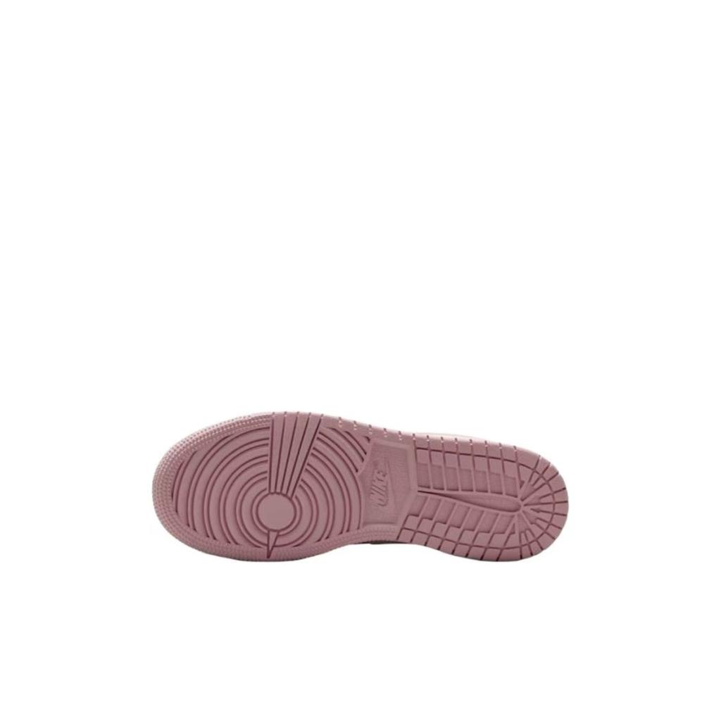Jordan Air Jordan 1 Powder Cushioning Abrasion Resistant Vintage Basketball Shoes Women's Yellow Pink 553560-614(Team858-1.0)