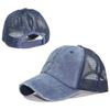 Men Women Summer Baseball Caps Washed Cotton Lightweight Breathable Hat With Mesh Holes