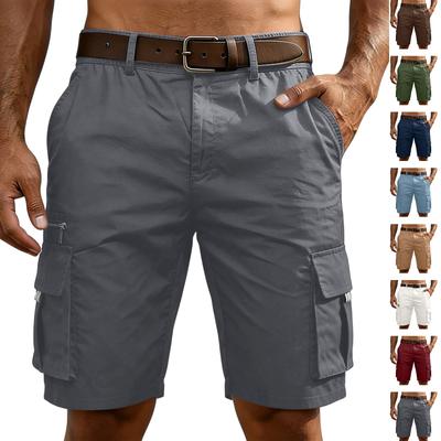 Herren Relaxed Fit Cargoshorts mit mehreren Taschen Sommer Leichte Shorts für Outdoor-Aktivitäten