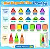 Portable Magnetic Stained Glass Building Tiles Set for Kids - Educational Toy