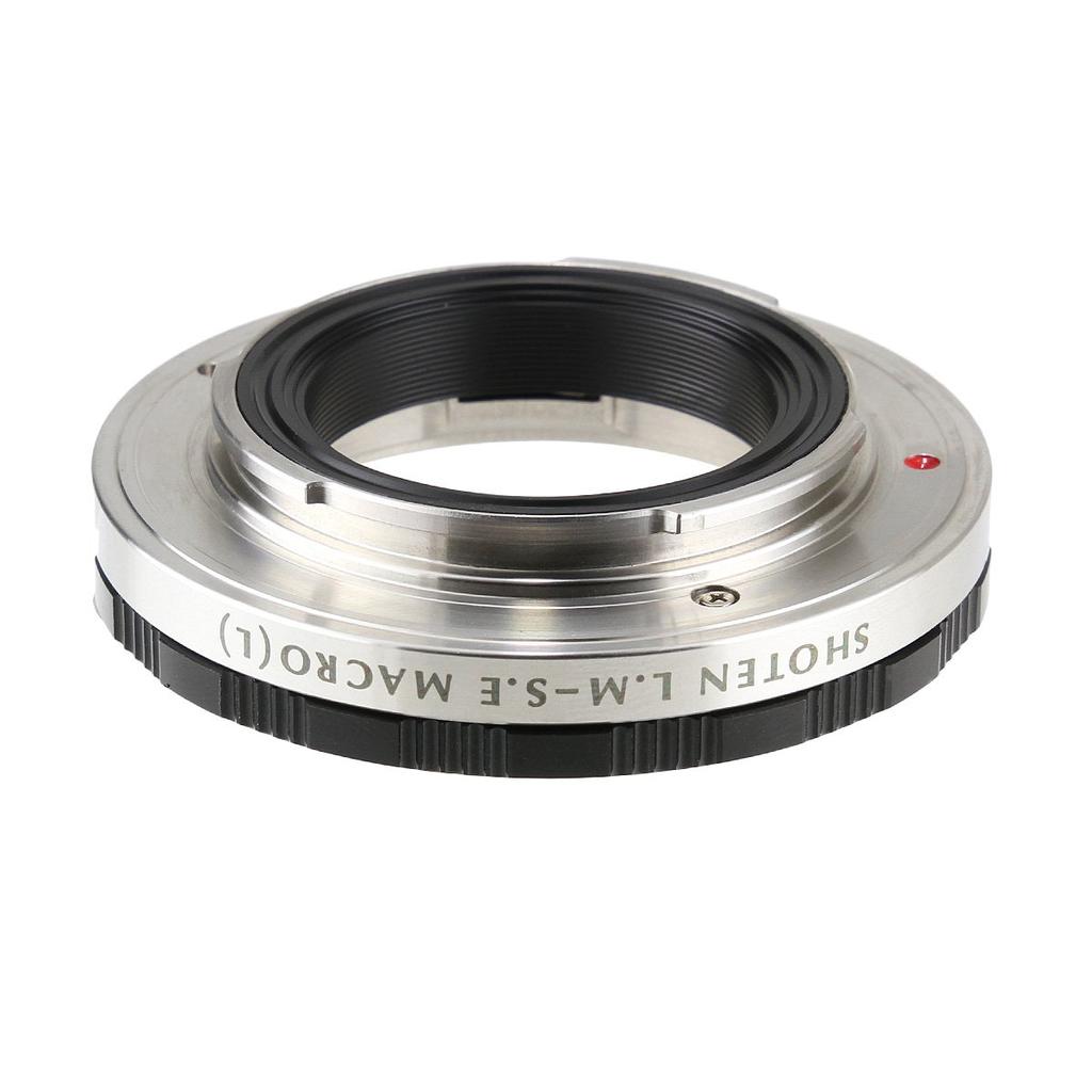 SHOTEN Mount Adapter M Lens to Sony with Helicoid Version LM-SE (Leica M-Mount E-Mount Adapter) (Light (+5mm), Black)
