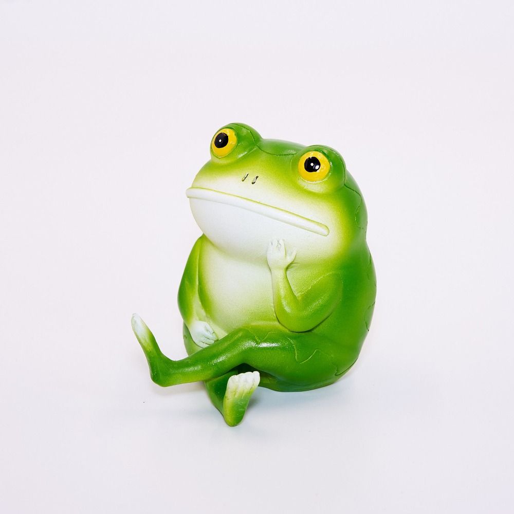 Cute Small Frog Statue Resin Crafts Animal Ornament  Micro-landscape Accessories