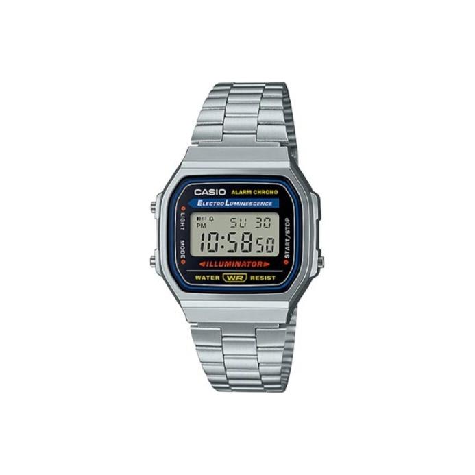 CASIO Men Vintage Collection Watch A168WA-1W Silver Dial