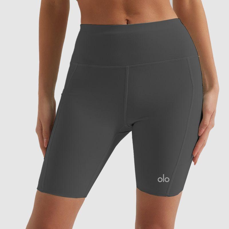 Ola Breeze Summer Thin Yoga Shorts Fifth Pants Women's Hip Lift Quick-Drying High Waist Seamless Fitness Cycling Pants