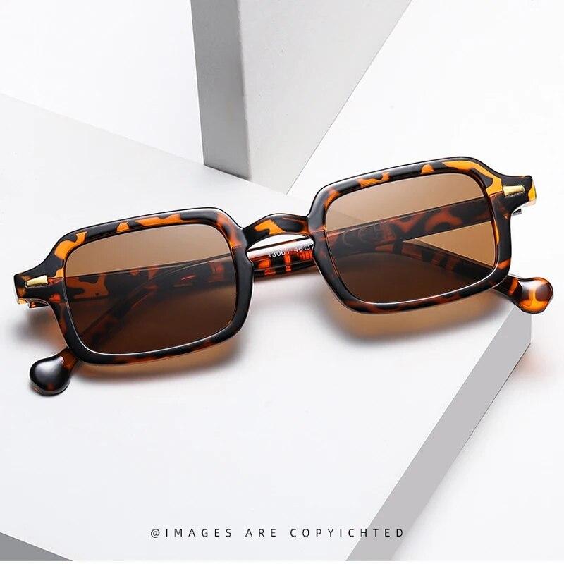 Simple Square Sunglasses Male and Female Vintage Eyeglasses Durable Summer Sunshade Beach Stylish Eyeglasses Durable
