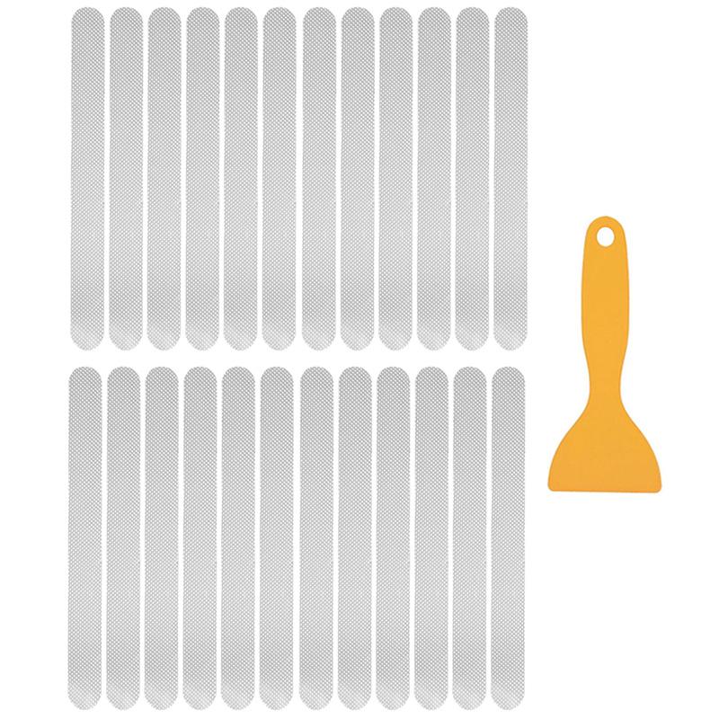 Anti-slip Strips Safety Shower Treads Stickers Bathtub Non Slip Sticker With Scraper  Anti Skid Tape For Shower Tub Steps Floor