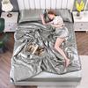 Luxury Summer Quilts Soft Emulation Silky Satin Quilted Quilt Machine Washable Air-conditioning Comforter Bedspread Thin Blanket