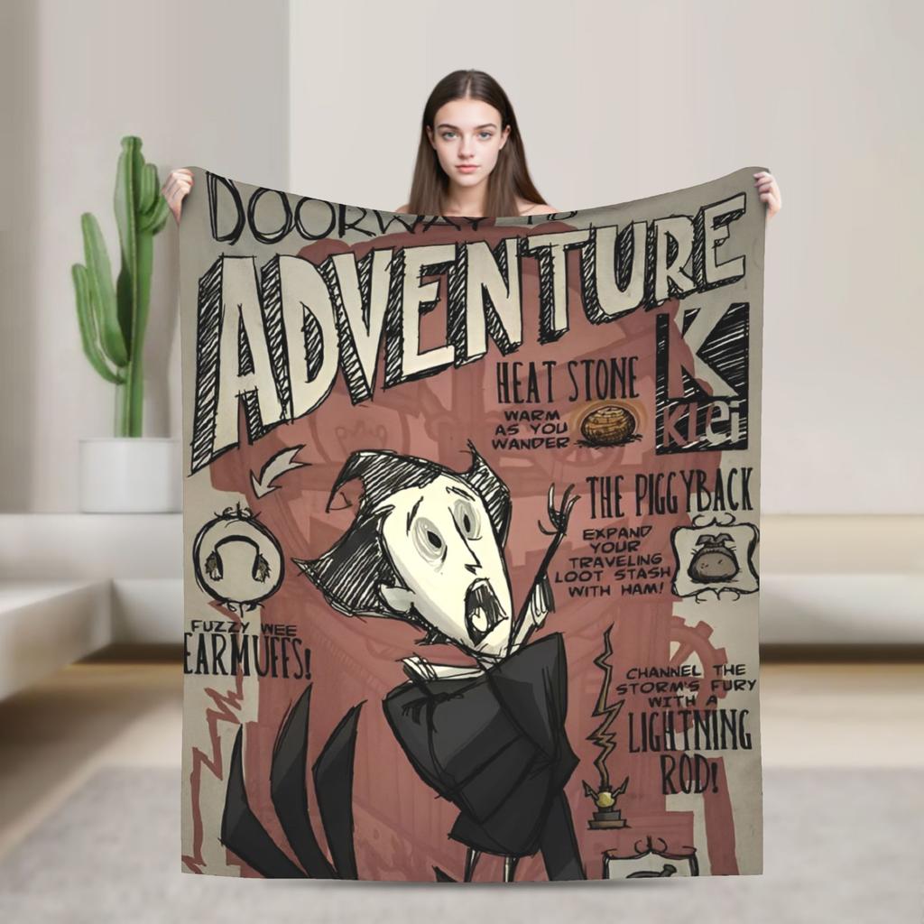 Don't Starve Survivalspiel Samtdecke Modische Decken Monster für Teppichstück Gestrickte Modische Decke Büro Leicht Atmungsaktiv