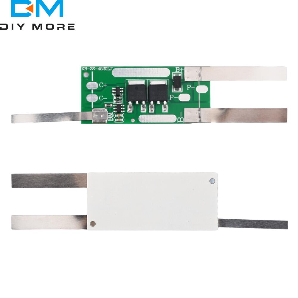 3.7V 8A 7.4V 10A Lithium Battery Protection Board Separate Port 1S 2S BMS 18650 21700 26650 Lipo Lithium Battery Charge Module