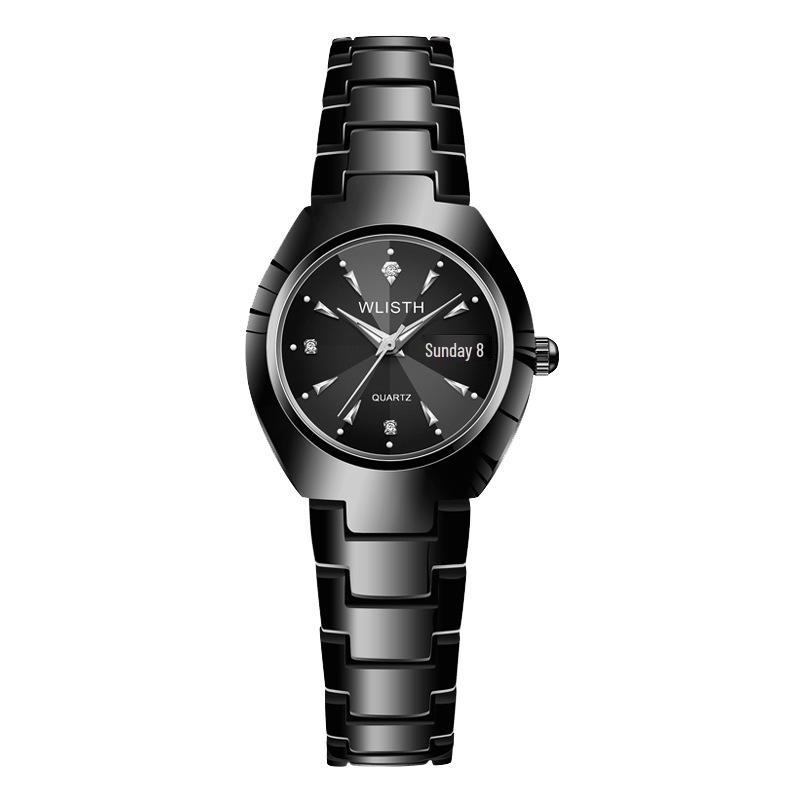 Wolis Waterproof Luminous Calendar Quartz Watch for Men & Women - Steel Band Business Couple Wristwatch