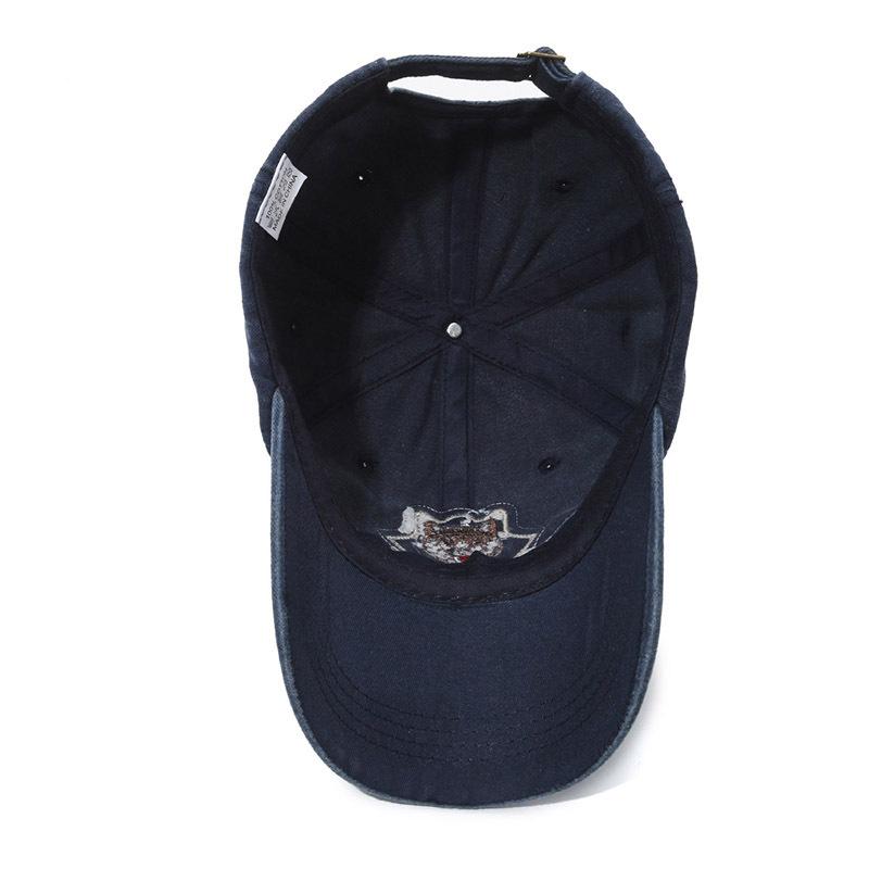 New Unisex Baseball Cap Leopard Head Embroidery Cap Men Women Outdoor Camping Hiking Fishing Dad Hats