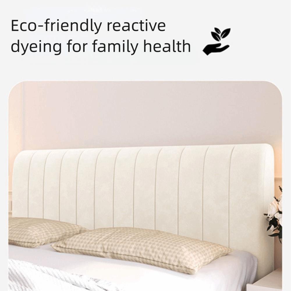 Simple Style Solid Color Headboard Velvet Texture Washable Headboard Cover Headboard Cover  Home
