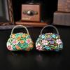 Metal Jewelry Storage Case with Flower Carving Jewelry Displaying Organizers Suitable for Earrings Necklaces Rings