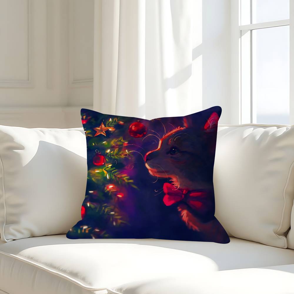 Art New Year Decorative Room Aesthetics Pillow Case Home Decor Bedroom Sofa Bed Couch Pillow Cover 45x45
