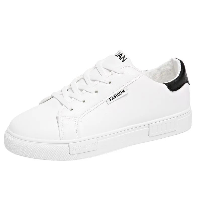 

2024 Женская обувь на шнуровке Женские вулканизированные туфли Большого размера Женские кроссовки Смешанные цвета Круглый носок Плоская подошва Женская повседневная обувь 43